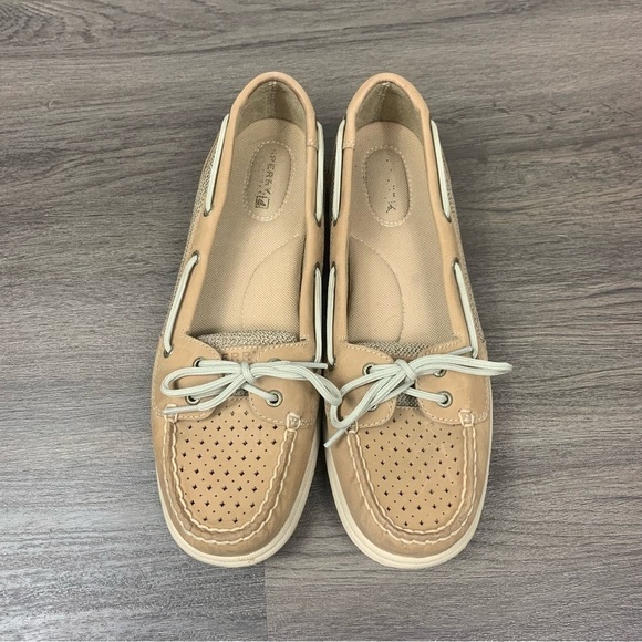 Sperry Top Sider Angelfish Tan Boat Shoes Size 10 - Picture 2 of 7